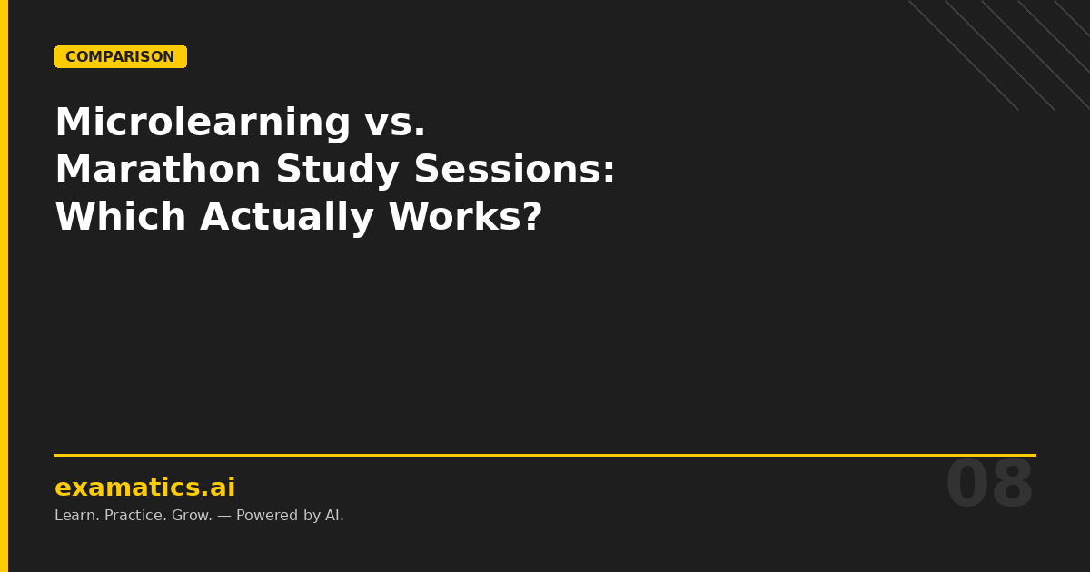 Microlearning vs. Marathon Study Sessions: Which Actually Works?